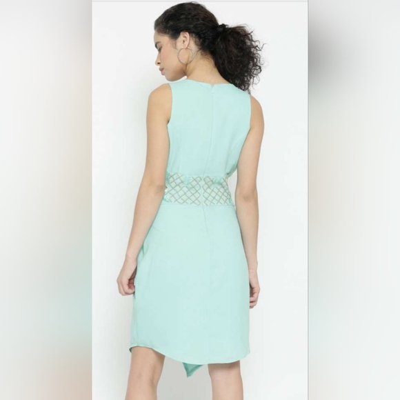 Vero Moda MARQUEE Women's Mint Green Polyester Tulip Dress. - Picture 11 of 14